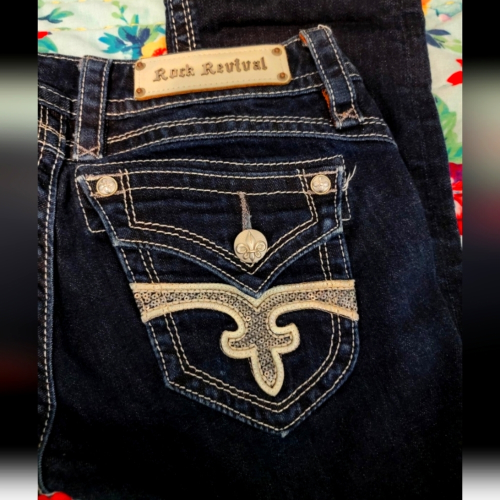 HEATHER ROCK REVIVAL JEANS: 26
